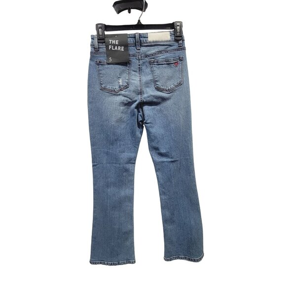 🤩Women's Wide Leg Stretch Jeans Size 5 Denim Medium Wash Mid rise 5 pockets New - Picture 2 of 8